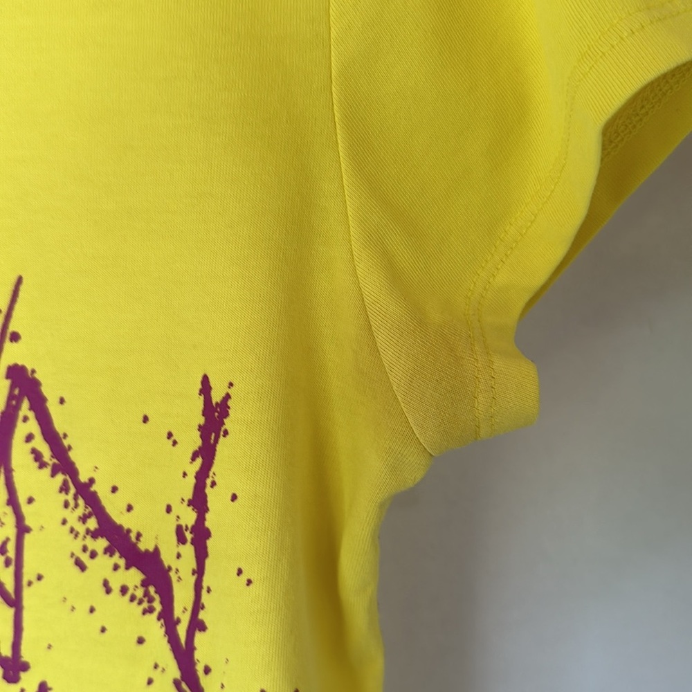 Nike running neon yellow run wild short sleeve top size small - Picture 4 of 7